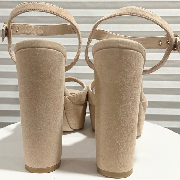 🌹STUART WEITZMAN🌹 Ryder Suede Platform Sandals Size: 10 - Picture 6 of 16